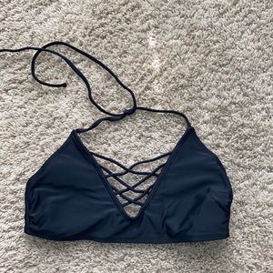Target black criss cross bathing suit top